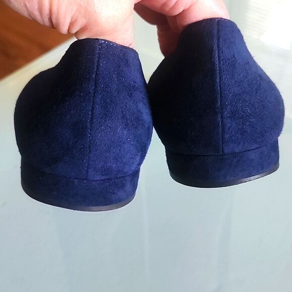 Giorgio Armani Suede Leather Flats - Picture 9 of 10